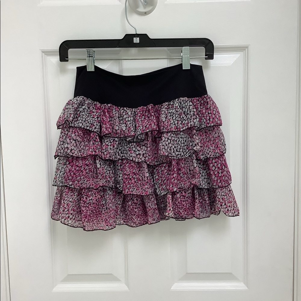 Ruffled mini skirt